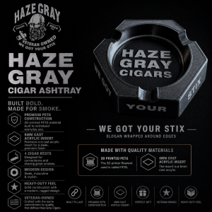 Haze Gray Cigars Ashtray